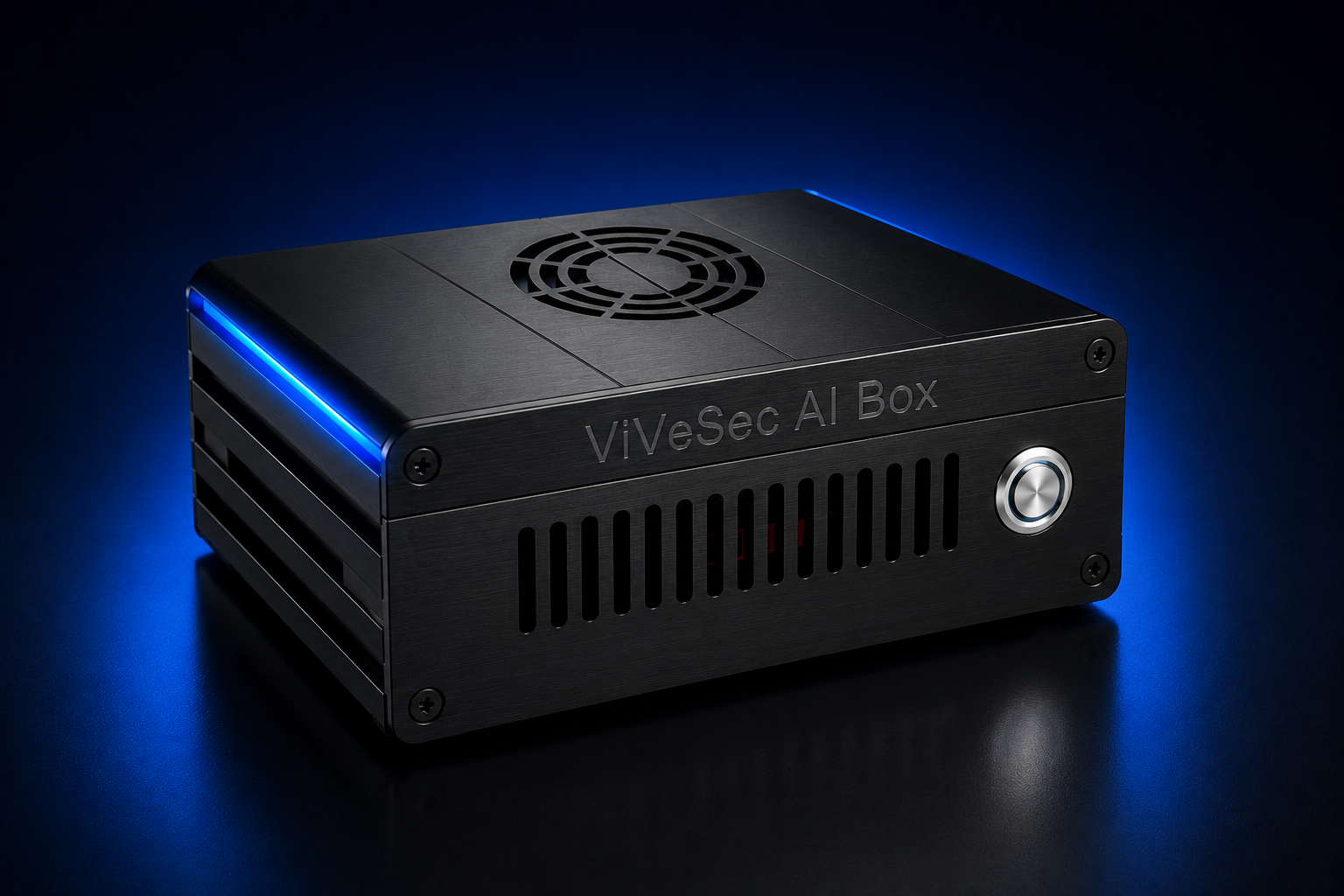 ViVeSec AI Box device in office environment